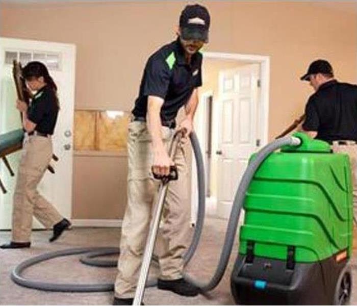 SERVPRO employees doing commercial cleaning