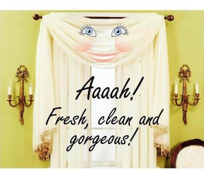 Key Factors to Consider While Selecting A Cleaning Company? Image of smiling curtains.